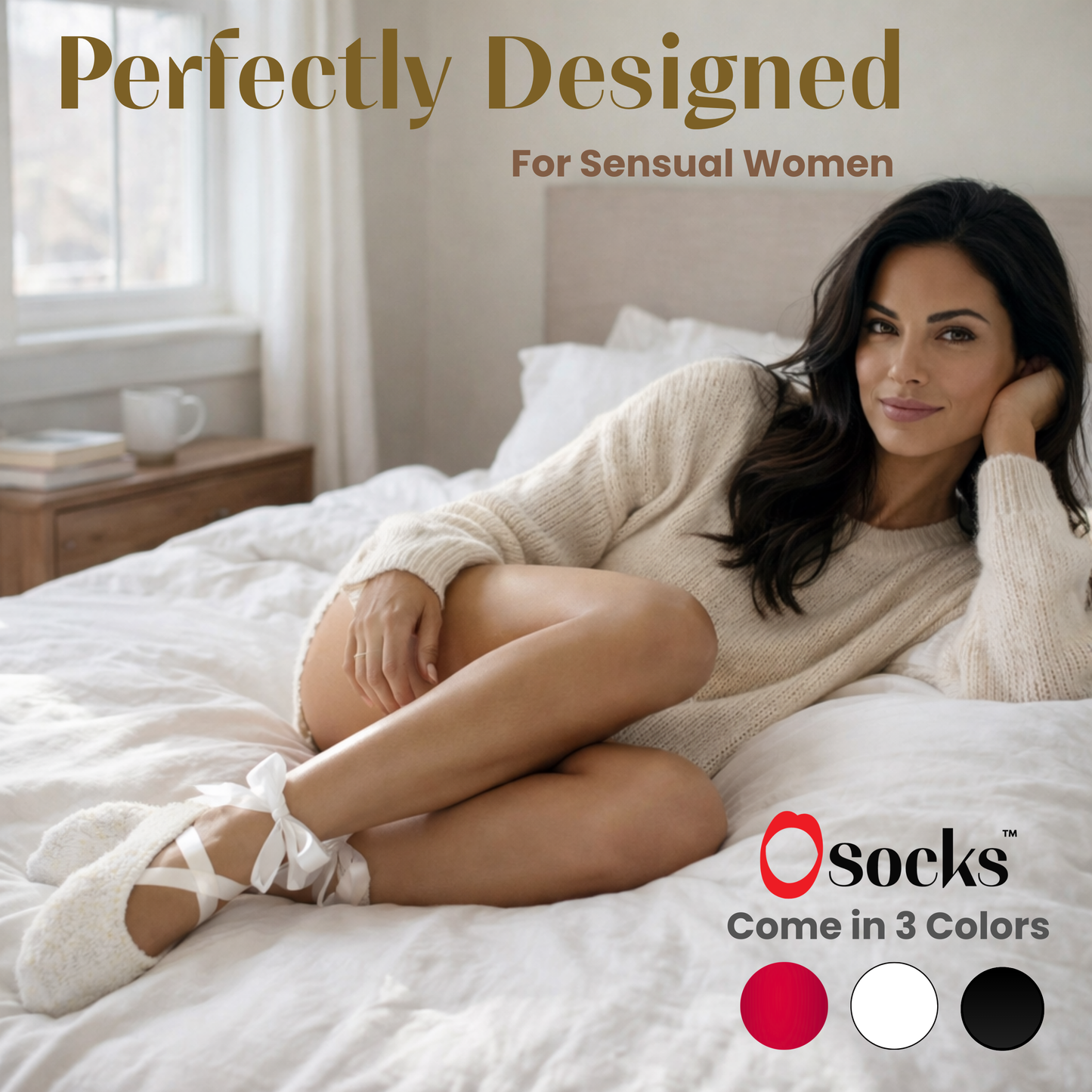 O socks™ - Large/XL - The Lingerie Sock - Sexy Socks for Sexy Times™ - Helps with Orgasm